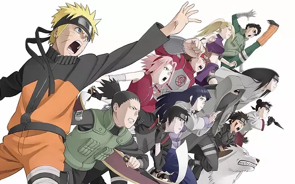 火影中最经典的打戏,火影忍者所有的护额和名字画法