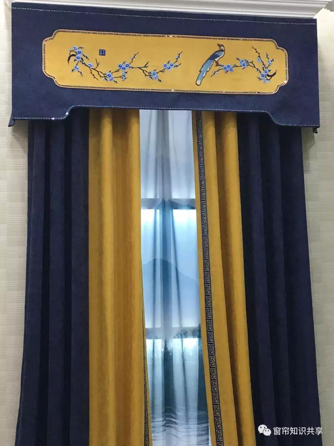 新中式25公分的帘头造型,新中式帘头尺寸