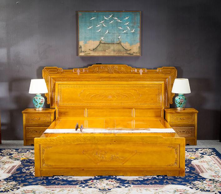 金丝楠木床有什么优缺点,有设计感的金丝楠木床