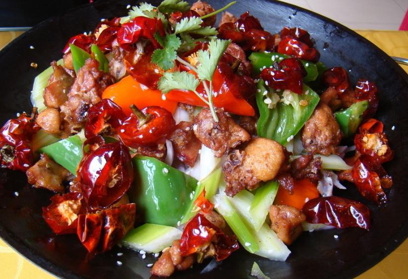 干锅兔下酒,干锅兔香辣正宗做法