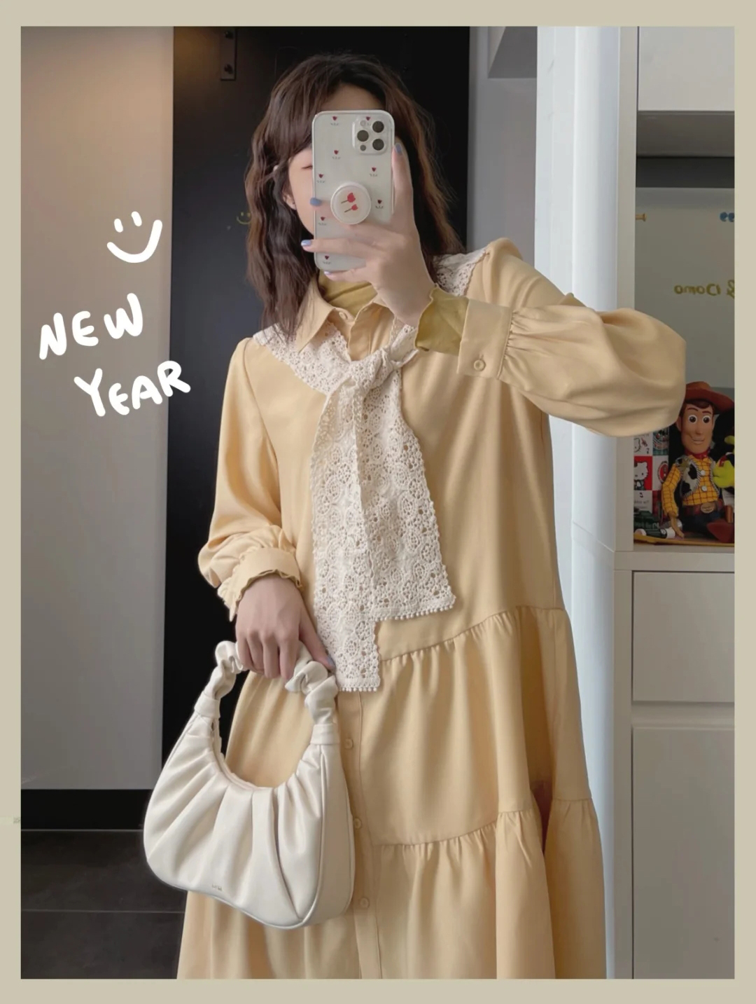 春日甜系穿搭,春日甜美通勤穿搭