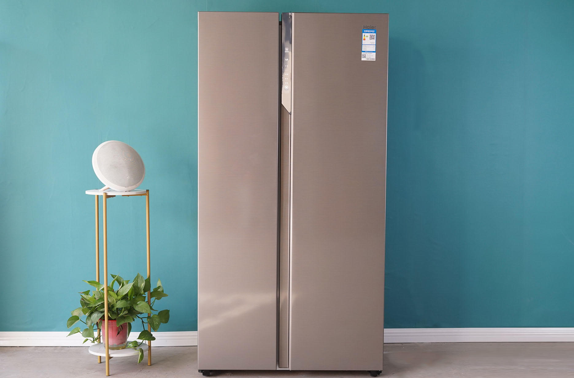 647mm纤薄机身，时尚设计：海尔BCD-515WDPD对开门冰箱