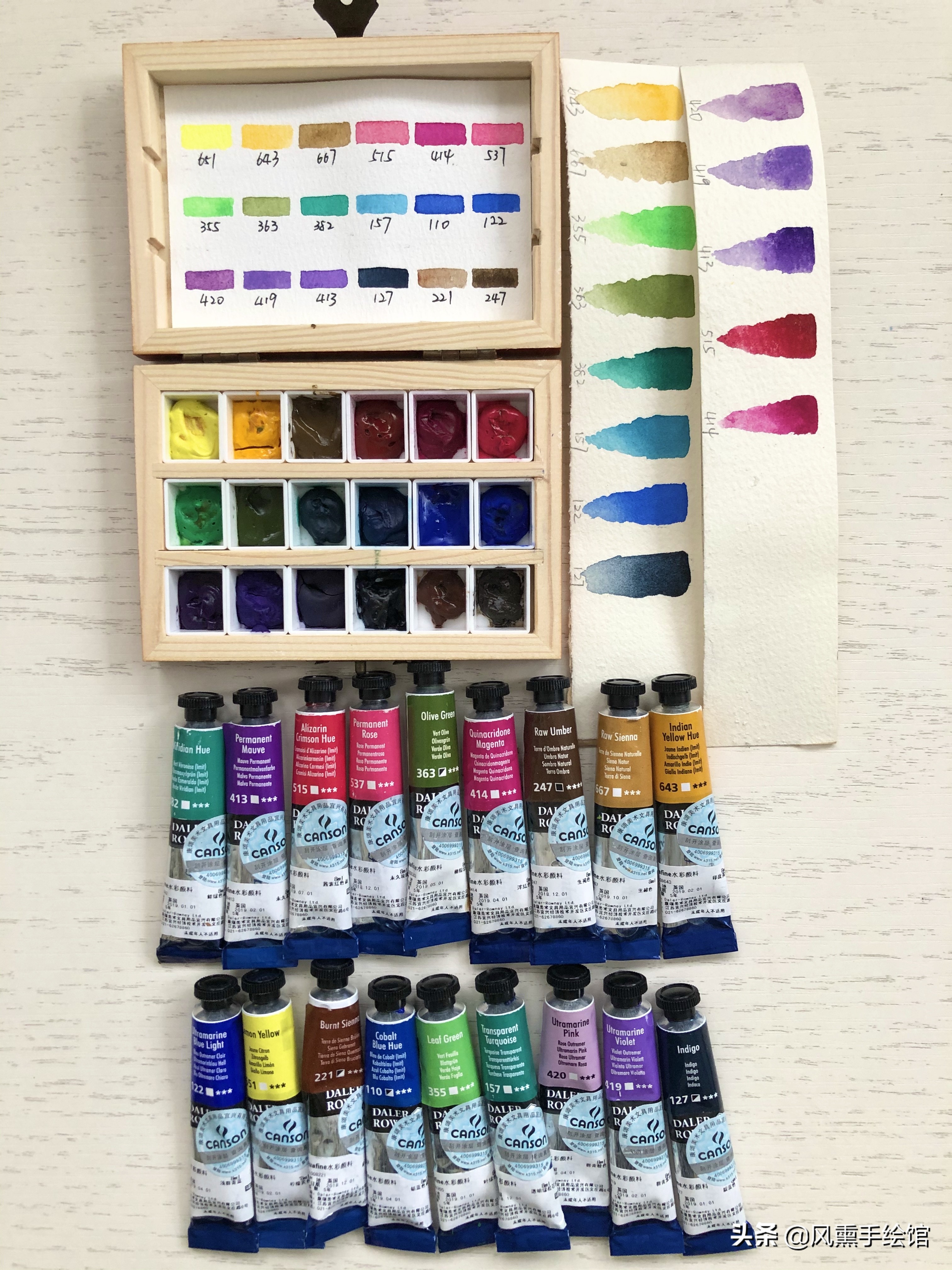 新手入坑水彩必备,新手水彩颜料测评