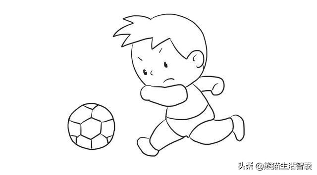 足球文化画画作品图片大全,踢球画