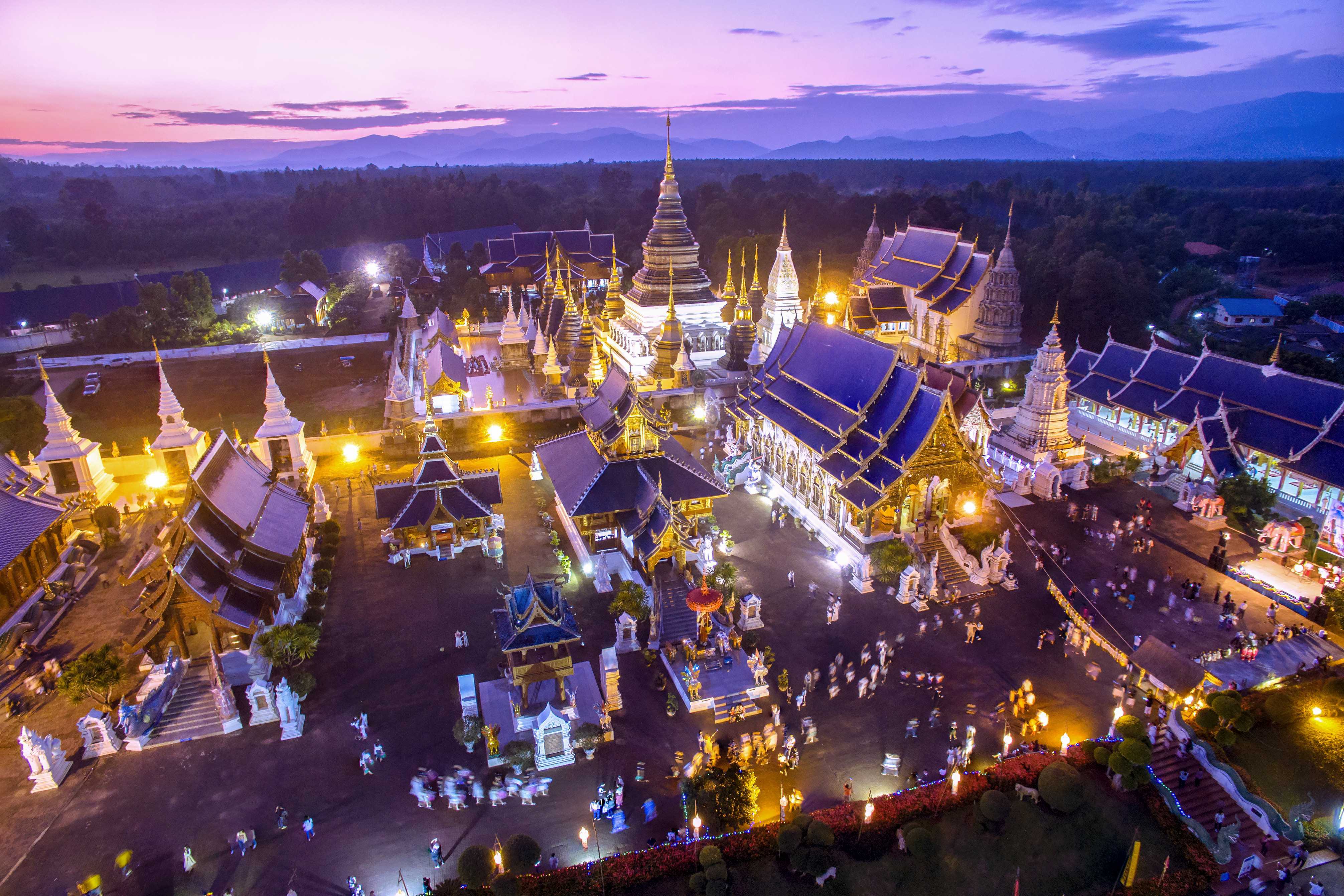 神奇泰国游,清迈古城温暖的风景