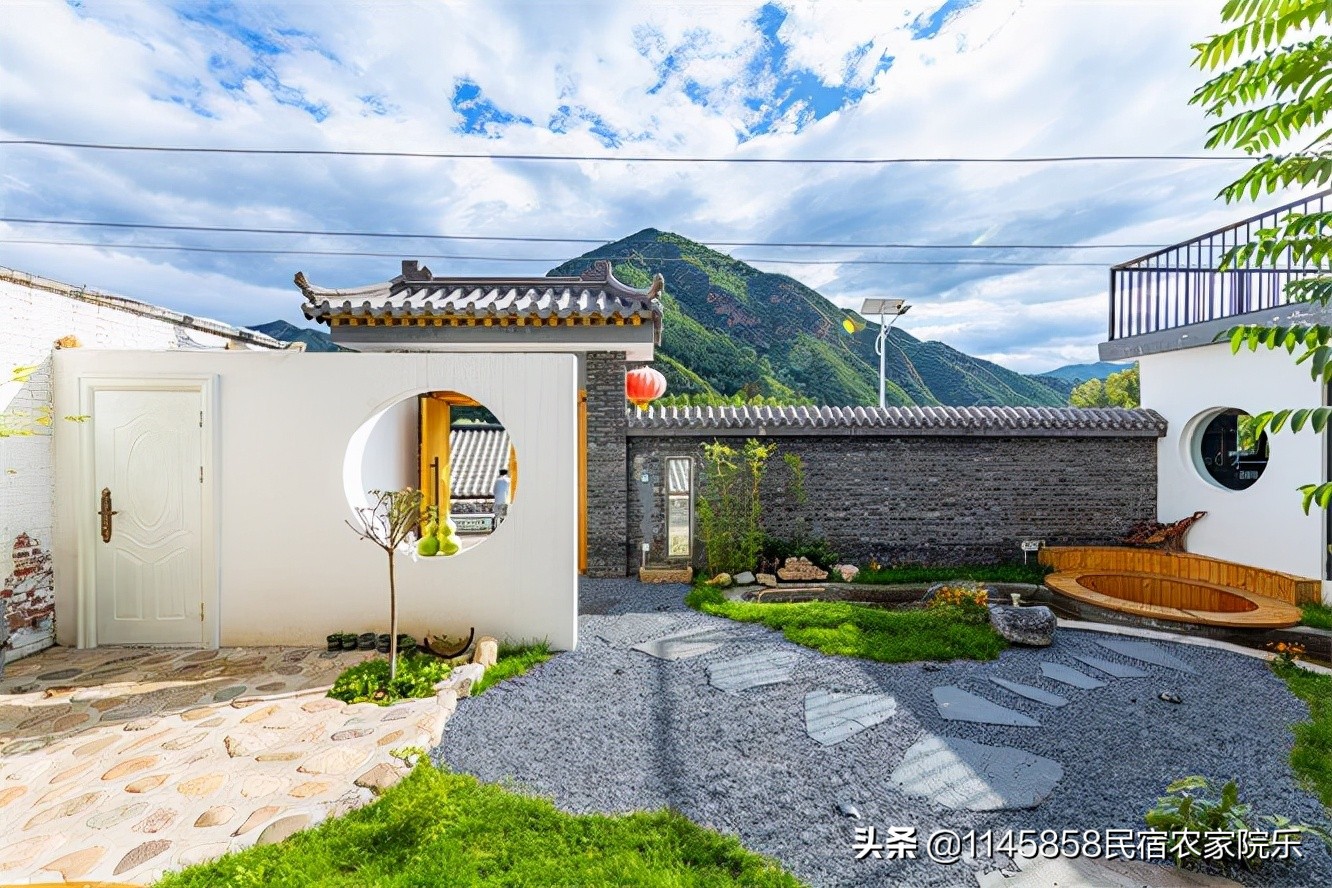 怀柔简约私汤山景独立民宿,怀柔云山中民宿