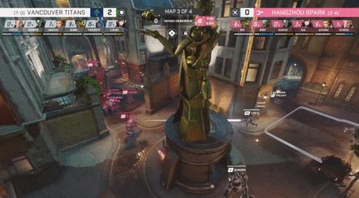 守望先锋和泰坦陨落,守望先锋杭州闪电队孤雪名场面