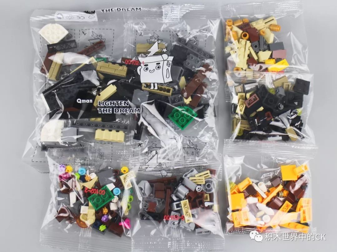 启蒙积木缤纷城市系列七款,启蒙积木街景系列八合一玩具