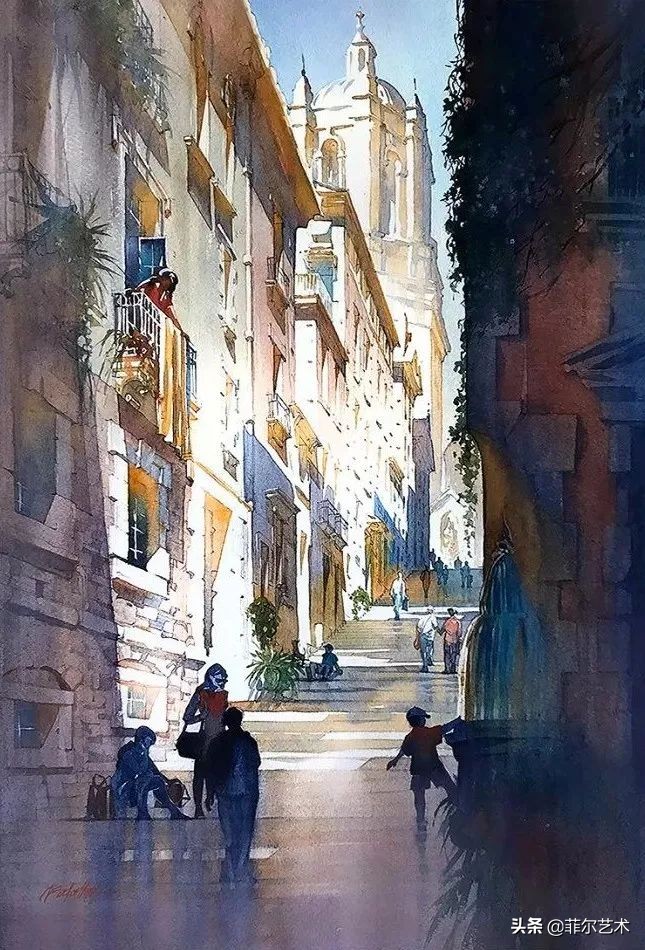 水彩意境图片欣赏,水彩颜色丰富