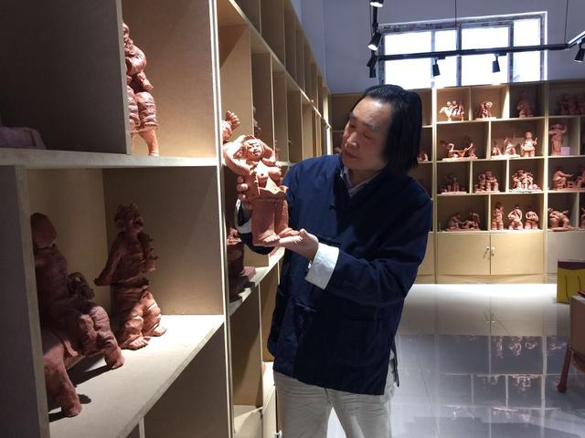 河南郸城泥塑大师张振福,张振福郸城泥塑馆在哪