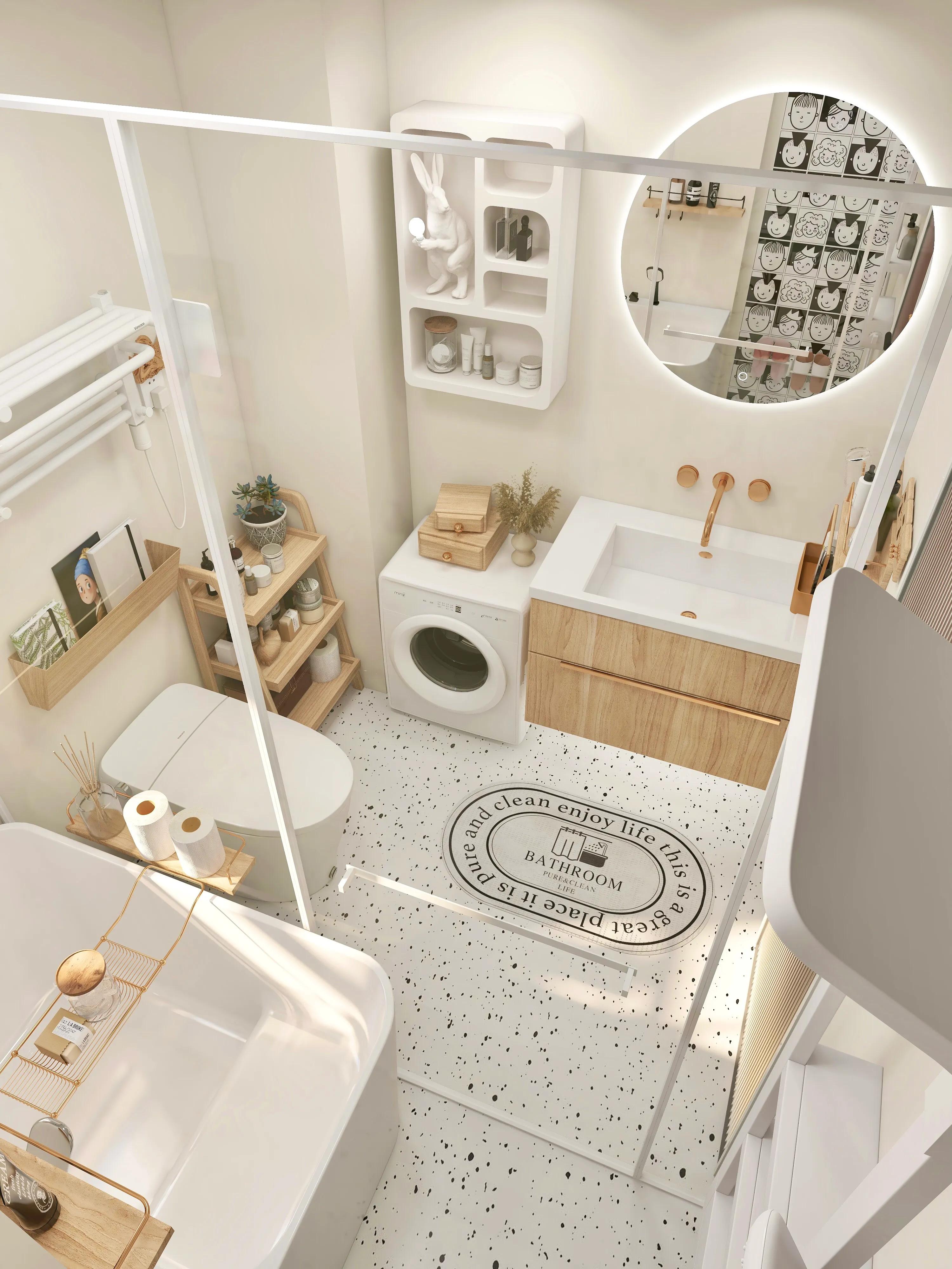 小户型浴缸沐浴体验,小浴房浴缸