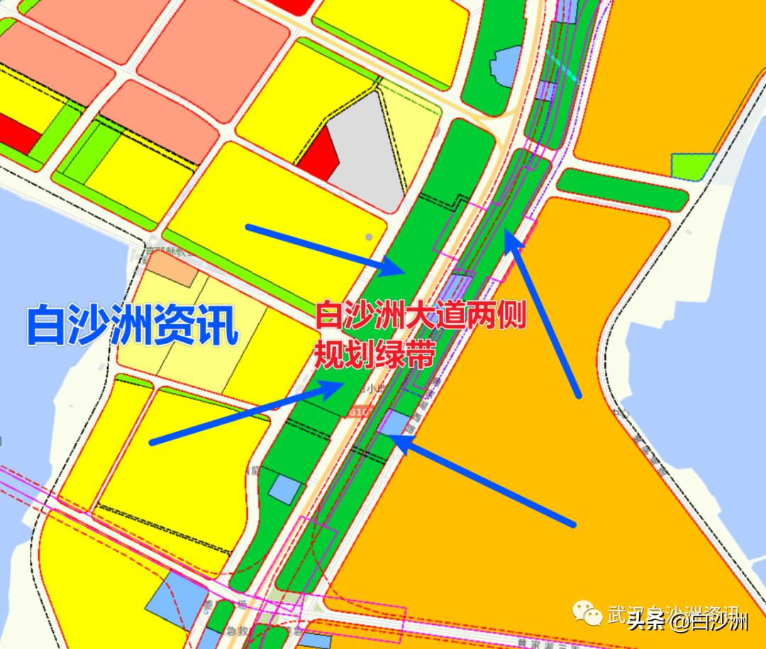 白沙洲绿地最新规划图,白沙洲丽水路规划图