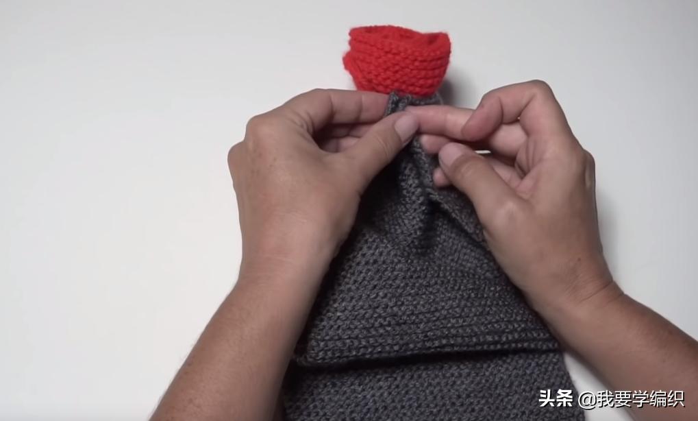 围脖编织教程全过程最简单的,玫瑰花小围脖编织教程