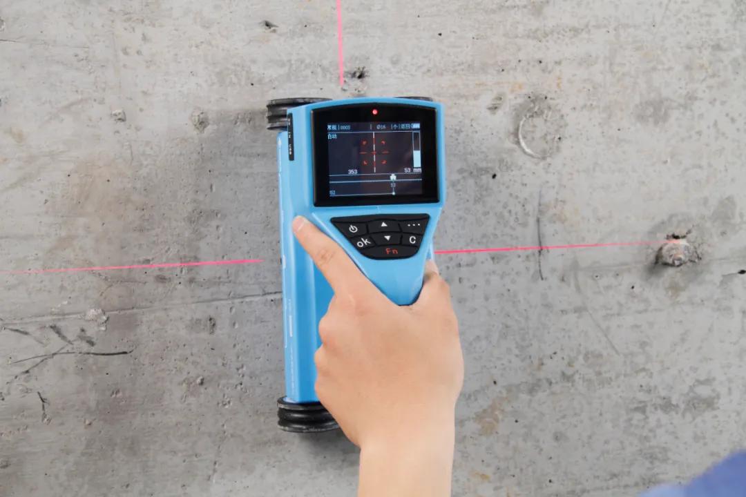 一体式钢筋检测仪间距测试,钢筋扫描仪能直接检测出哪些参数