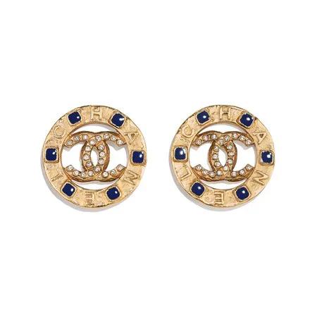 买不起金耳环就戴饰品,chanel经典款耳环
