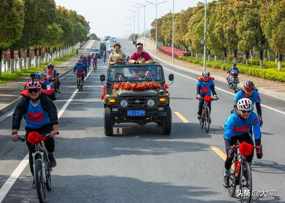 别样的创意婚礼：自行车婚礼，昨天九江这对新人火爆浔城！
