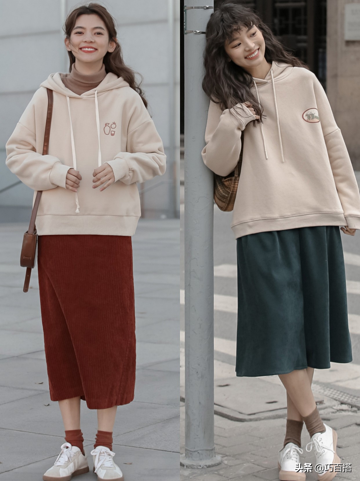 别说秋季缺少衣服穿？会穿卫衣就能做宝藏女孩，风格百变美出圈