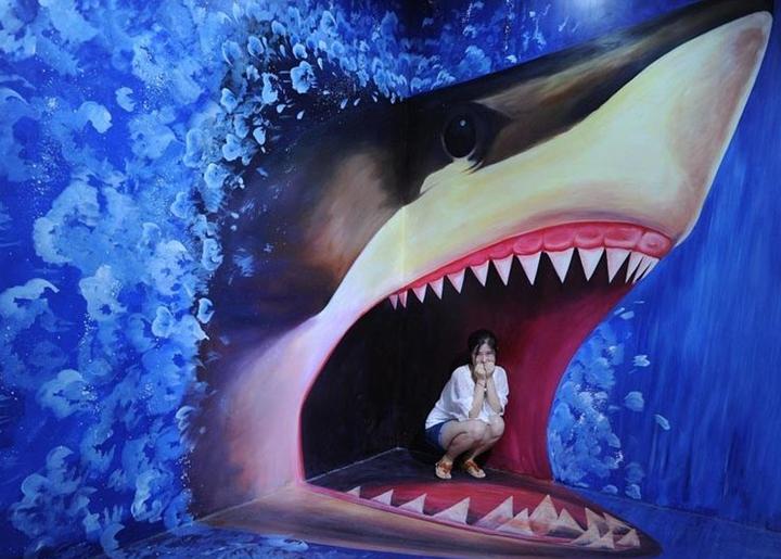 墙绘3d立体画过渡技巧,墙绘3d立体字教程