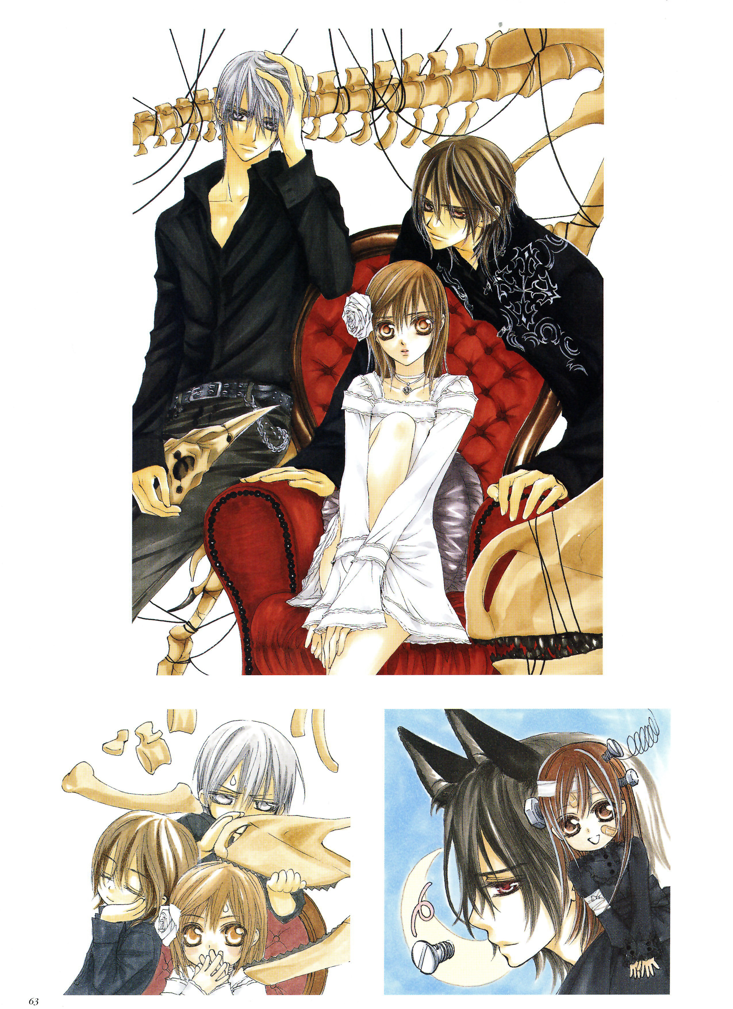 有关帅气吸血鬼的漫画图片,画风超精致的日本吸血鬼漫画