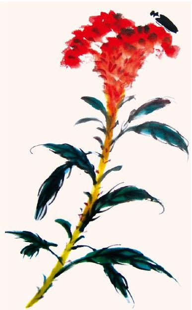 天牛写意画法步骤图,纯干货3分钟学画写意天牛和瓢虫