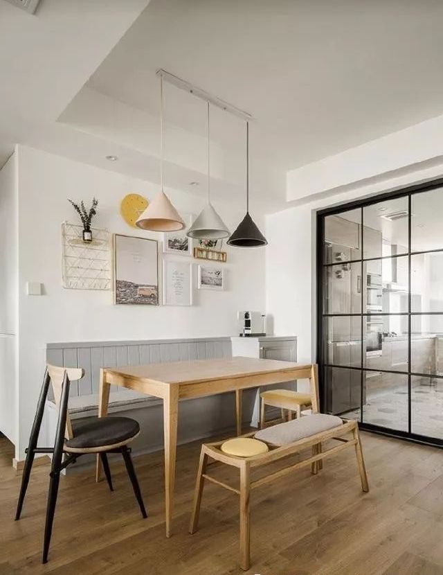 小户型餐厅客厅一体装修设计,客厅餐厅玄关小户型装修效果图