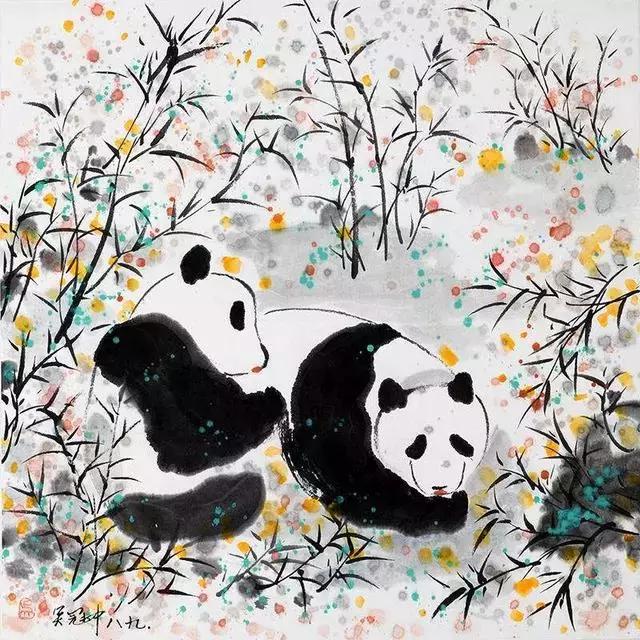 中国的国宝熊猫谁最可爱,国宝级写意熊猫