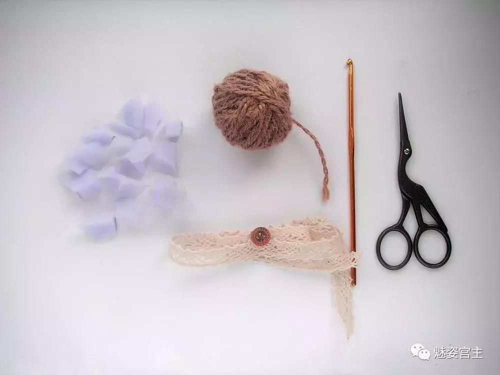 一柄钩针就可以完成的编织小物件,软萌可爱,教程详解