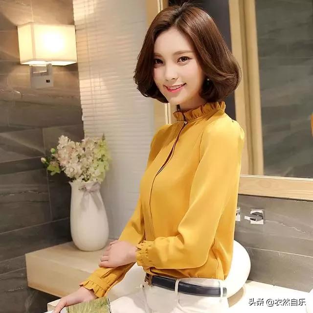 时尚潮流穿搭热门新款气质雪纺衫,温柔端庄又不失优雅感的雪纺衫
