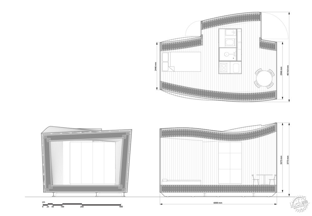 美式轻型木结构木屋,新型小型木屋