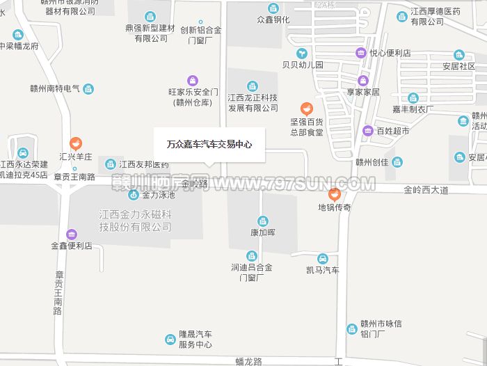 赣州万众嘉汽车交易中心航拍,赣州万众嘉汽车后市场