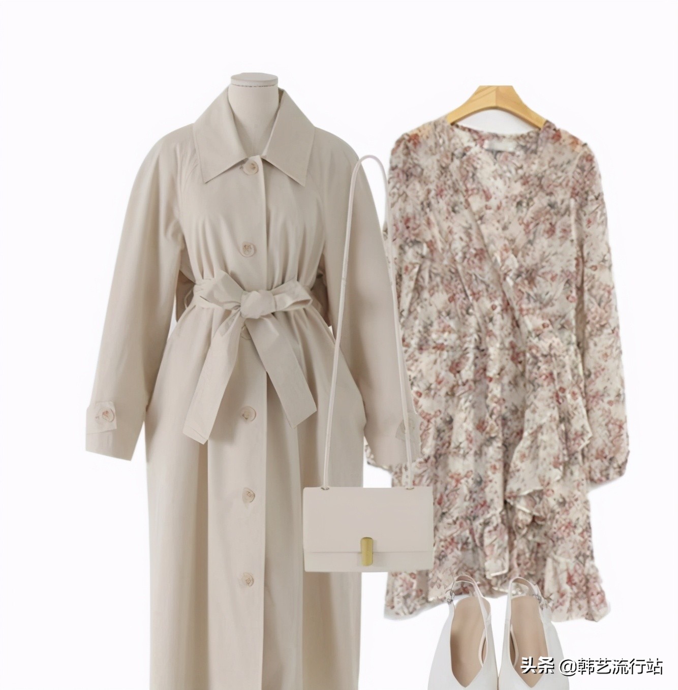 韩国风衣配什么衣服好看,韩系风衣如何穿搭好看