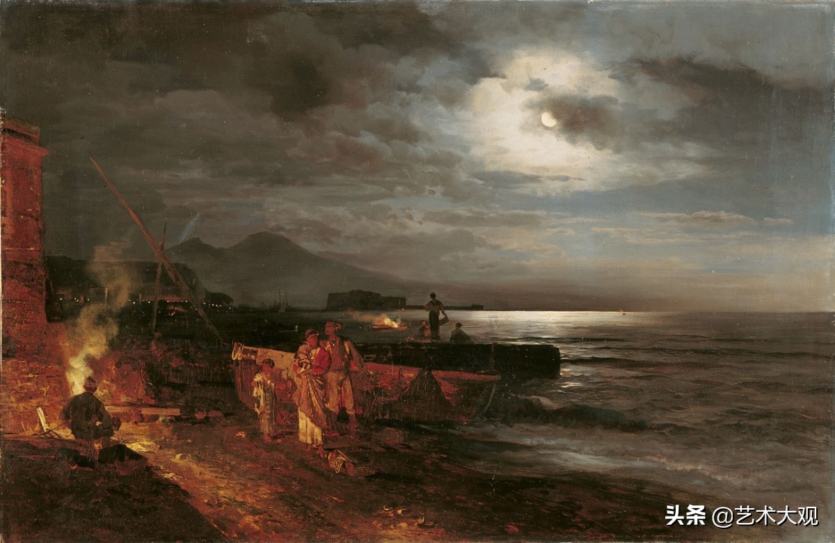 欧洲古典风景油画作品欣赏,德国古典画家风景油画作品