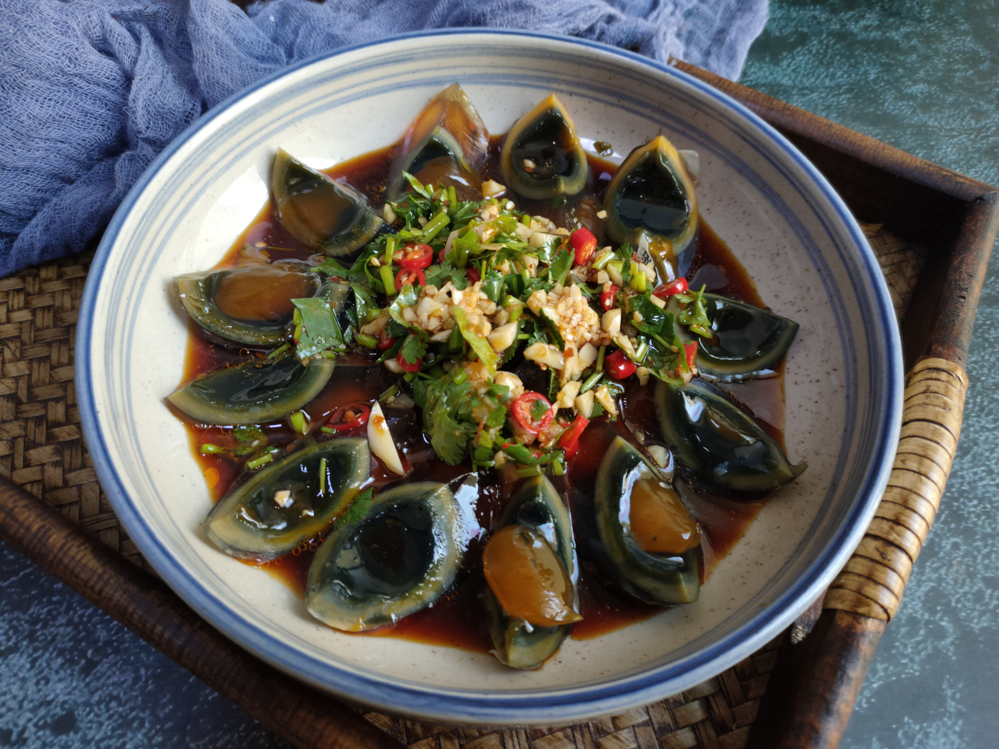 皮蛋制作方法及配方凉拌皮蛋,怎样做凉拌皮蛋让皮蛋硬一点