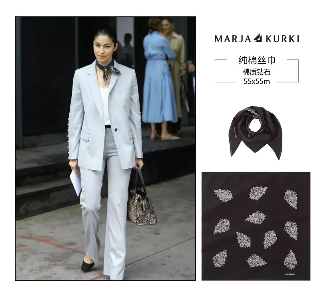 时尚多功能丝巾怎么穿好看,春夏丝巾时髦精系法