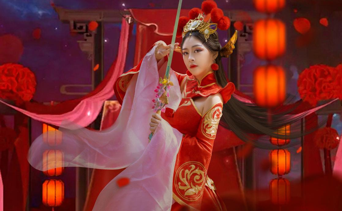 盘点cos王者英雄露娜 (王者露娜cos哥特玫瑰)