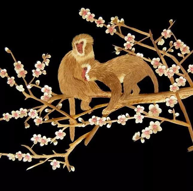 麦秆画芦苇画,最好看的麦秆画