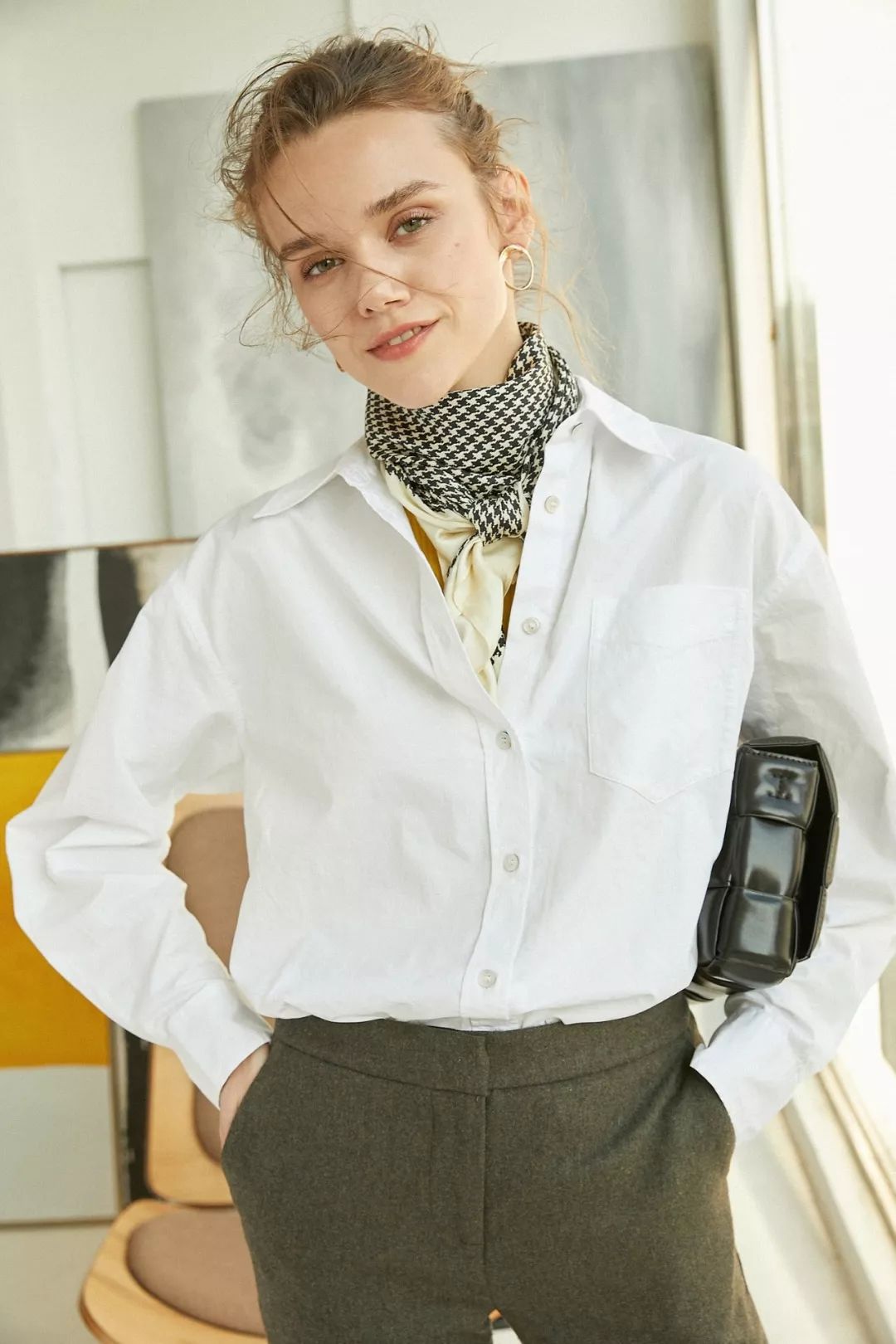 围巾点睛之作,围巾丝巾洋气