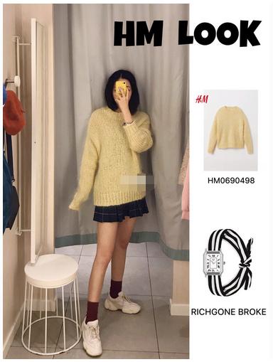 hm穿搭小个子冬天,hm试衣间闺蜜装