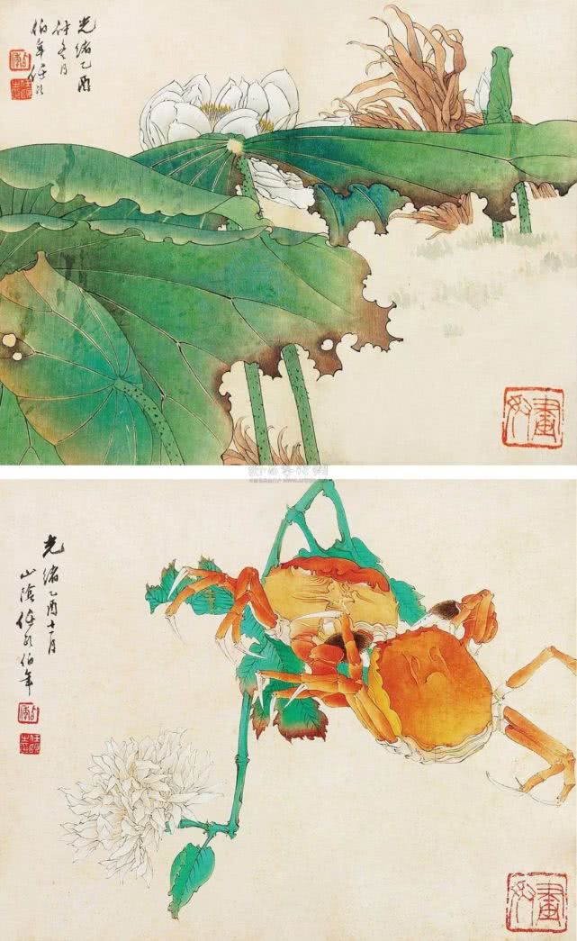 名家笔下的螃蟹诱人极了,中国名家笔下的螃蟹