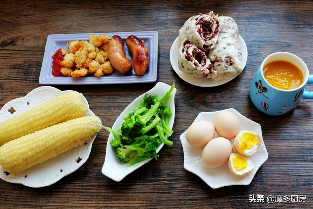 挑战给孩子做早餐30天不重样,坚持每天早起给俩娃做不重样早餐