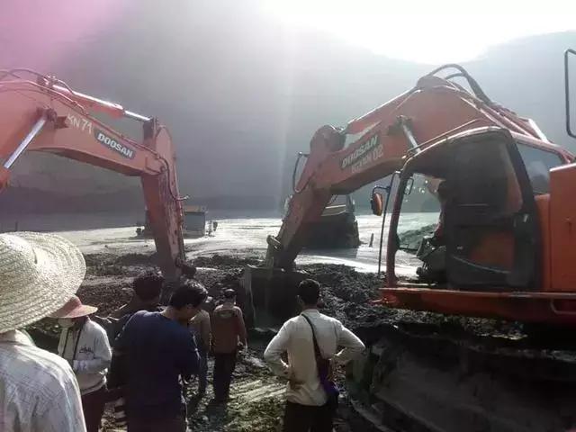 缅甸帕敢翡翠矿区发生大规模塌方,缅甸翡翠矿区塌方