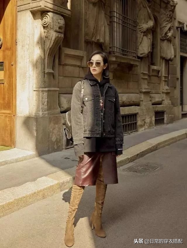 杨幂机场秀穿搭,机场走秀女明星