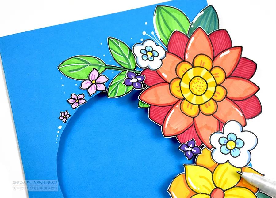 儿童画感恩教师节绘画,幼儿教师节贺卡简单又好画