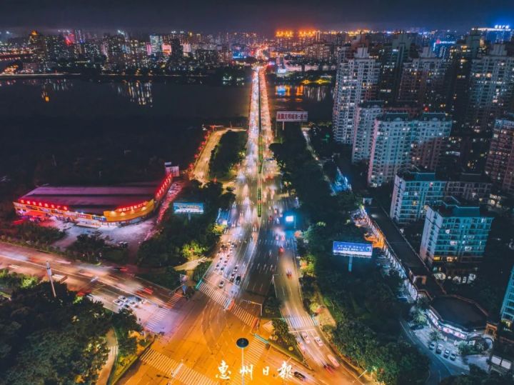 惠州博罗夜色,夜色惠州西湖