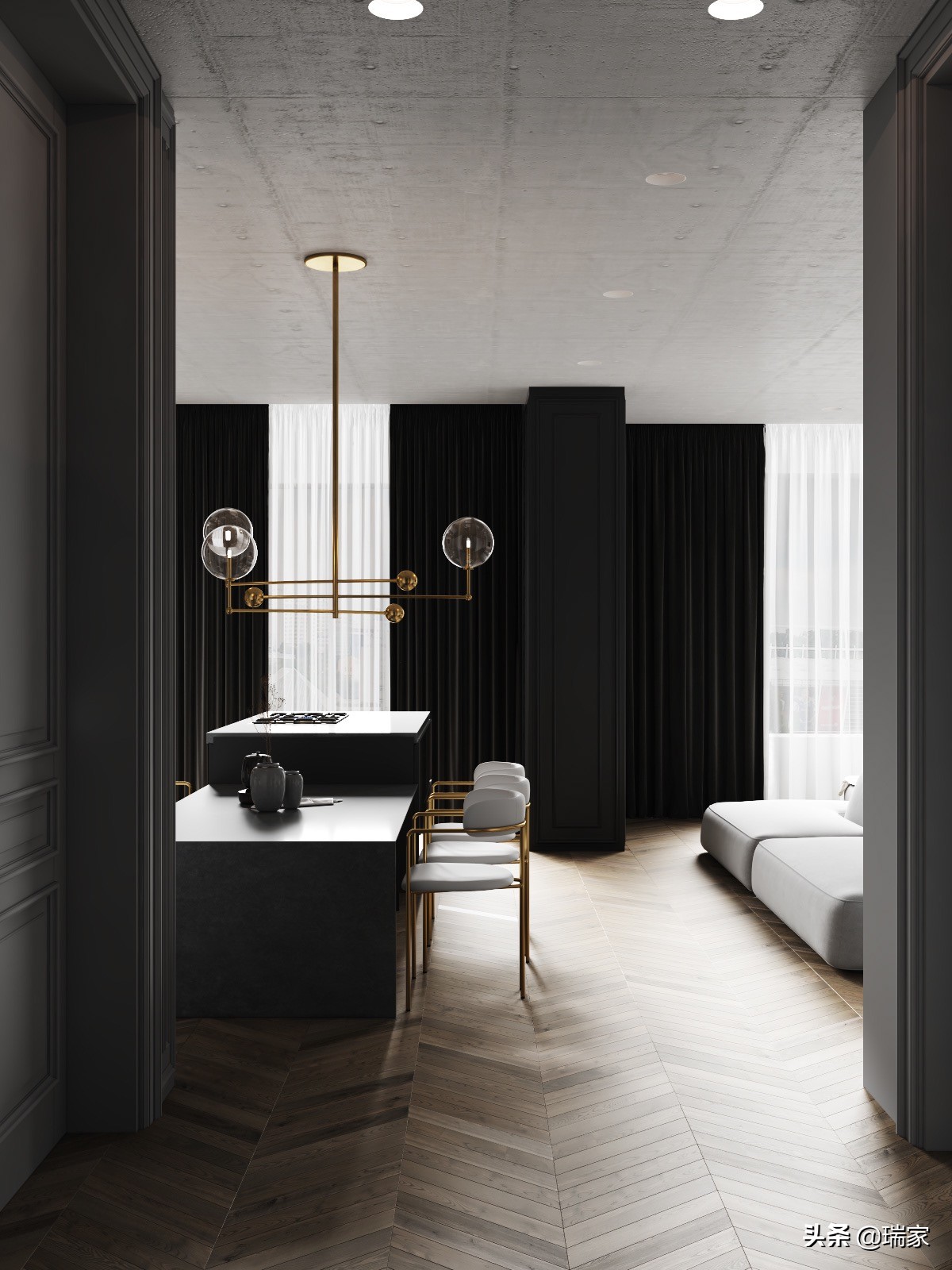 现代轻奢装修风格高级灰180,高级灰现代轻奢极简风格装修