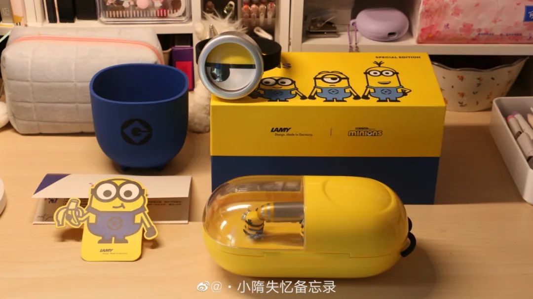 凌美环球影城联名钢笔,环球影城小黄人联名手办