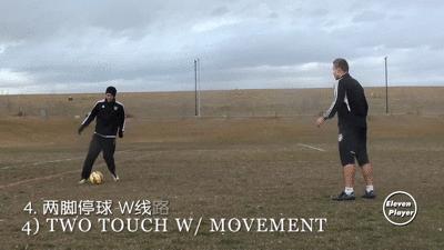 足球循环传接球练习,足球专业传接球练习