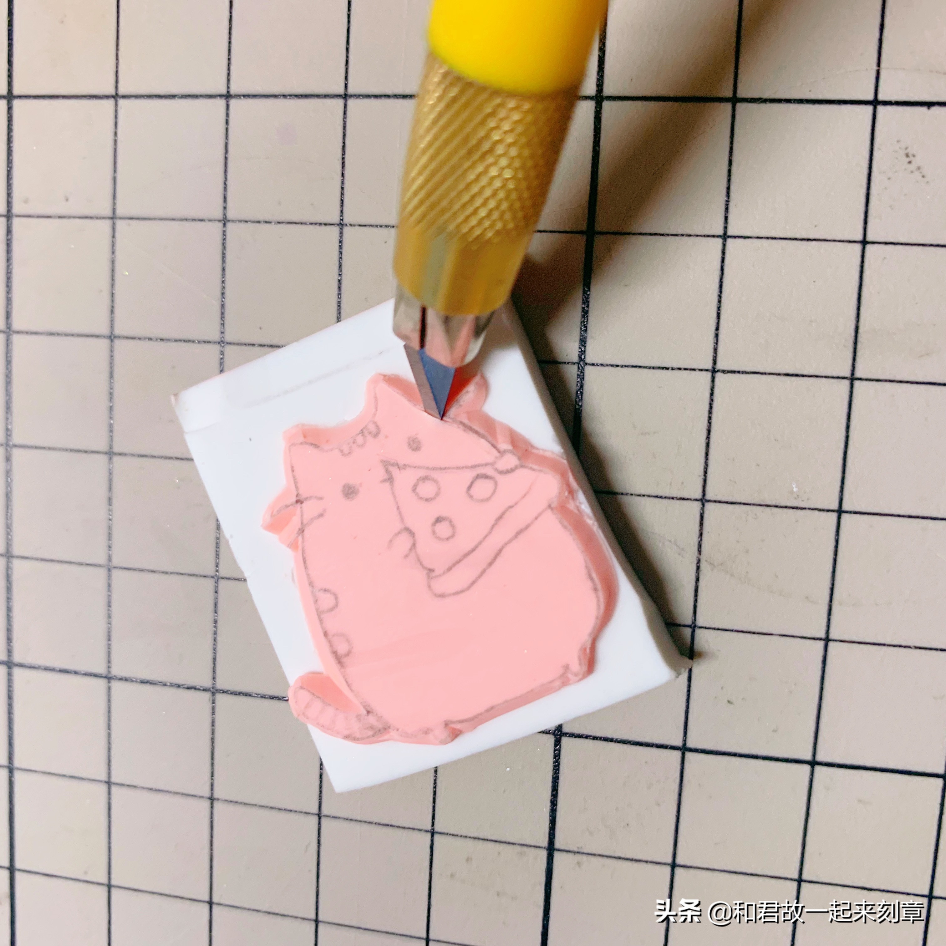 手工制作橡皮章视频,橡皮章制作小视频