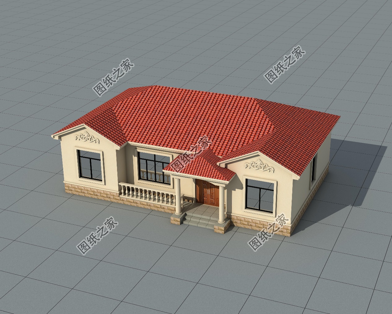 长15米宽10米房屋设计图平房,15米宽10米深一层平房