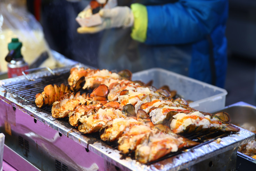 韩国市场的热门小吃韩国街头小吃,韩国人吃韩国美食